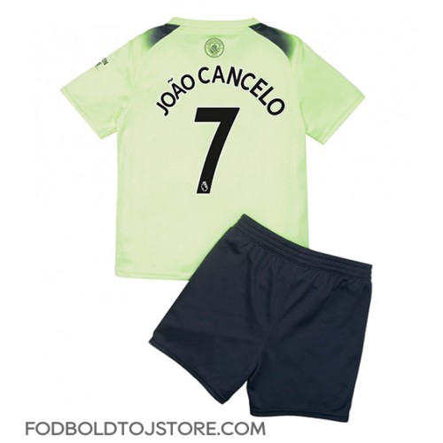 Manchester City Joao Cancelo #7 Tredje sæt Børn 2022-23 Kortærmet (+ Korte bukser)